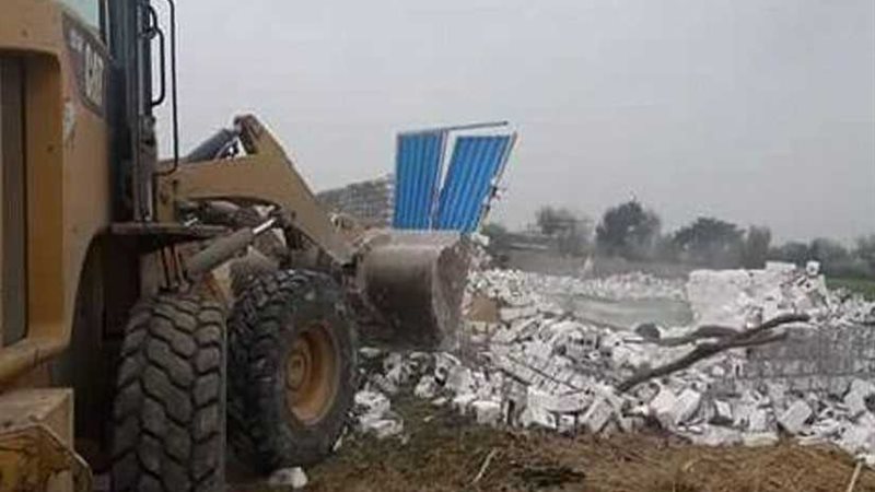 إزالة 43 حالة تعدى