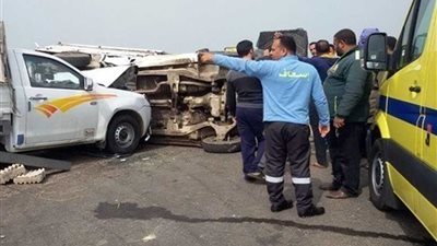 مصرع 4 أشخاص وإصابة 3 إثر صادم سيارتين في قنا