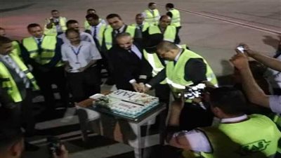 مصر للطيران للخدمات الجوية تحتفل بوصول أول الرحلات السويسرية لمطار الغردقة