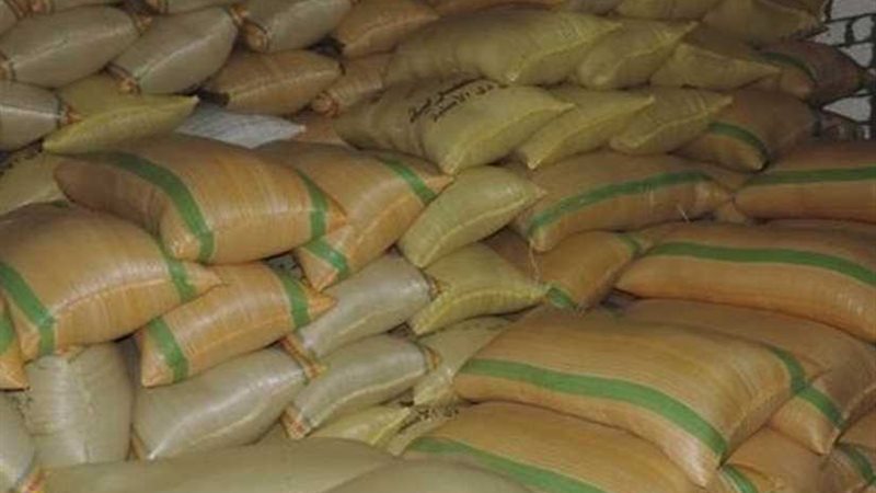 ضبط 100 طن أرز شعير