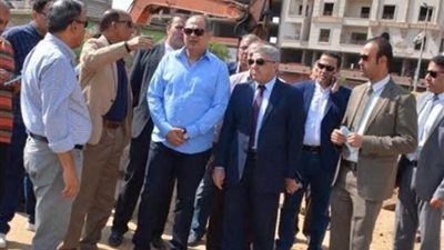 السعيد يتفقد أعمال تجميل كورنيش طنطا