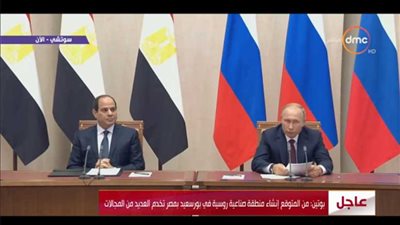 بوتين: التعاون العسكري مع مصر له أهمية خاصة لدينا 