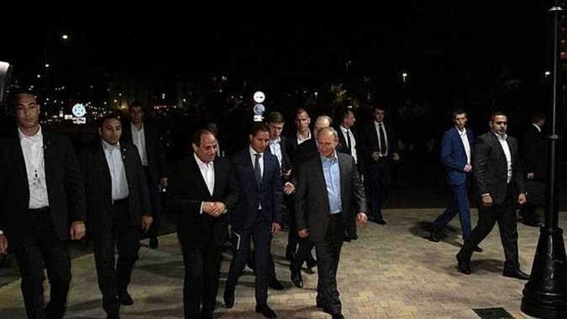 بوتين يصطحب الرئيس