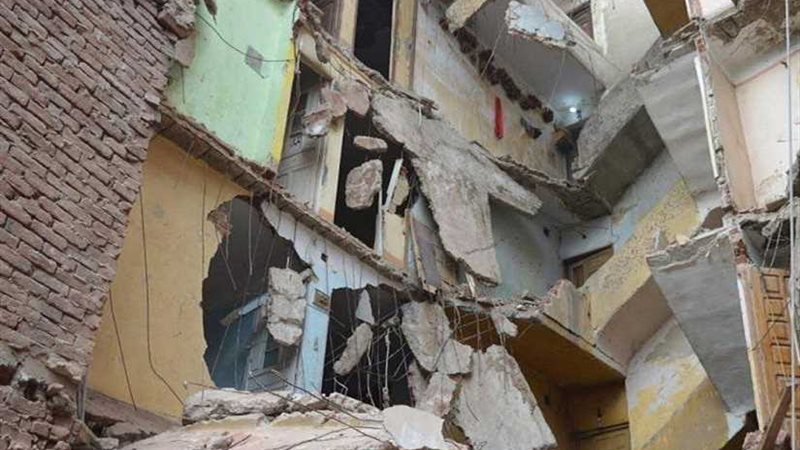 انهيار عقار بالشرابية