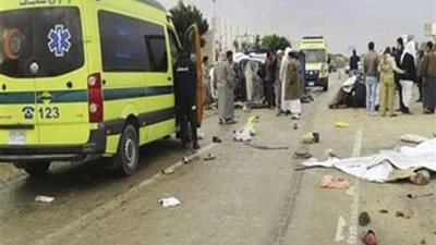 إصابة 10 أشخاص فى حادثى انقلاب سيارة ودراجة نارية ببنى سويف