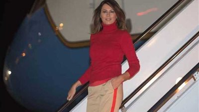 هبوط اضطراري لطائرة ميلانيا ترامب