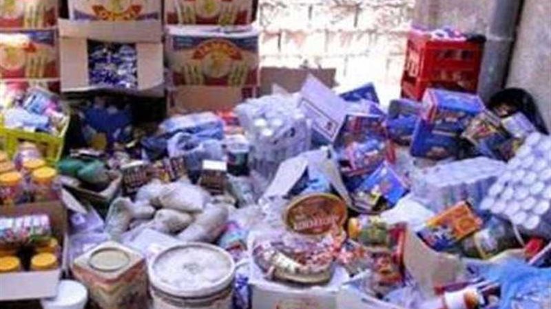 ضبط سلع ومواد غذائية