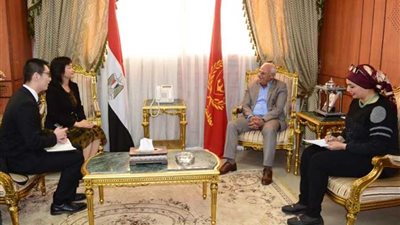 محافظ بورسعيد يستقبل القنصل الصيني