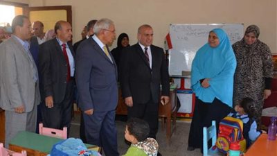 محافظ الدقهلية يتفقد مجمع مدارس بني عبيد