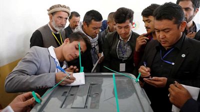 غلق باب التصويت بعد انتهاء الانتخابات البرلمانية في أفغانستان