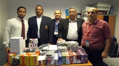 جمارك مطار الغردقة تحبط محاولة تهريب كمية من زيوت الشيش الإلكترونية