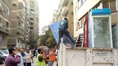 حي الدقي يواجه الاشغالات بالحملات اليومية