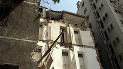 انهيار جزئى لعقار بالخليفة دون إصابات