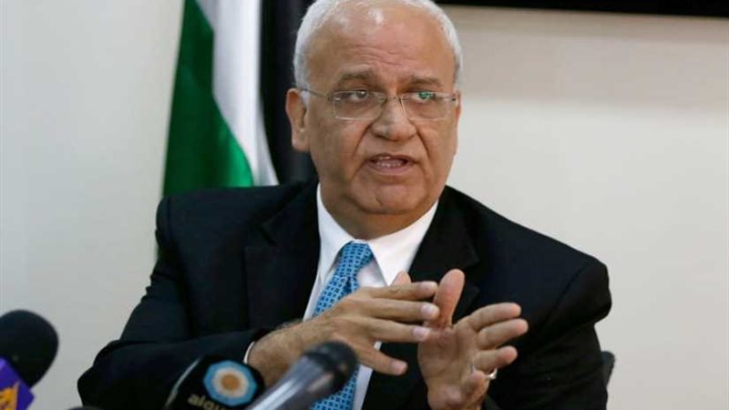 عريقات يستنكر اعتداء