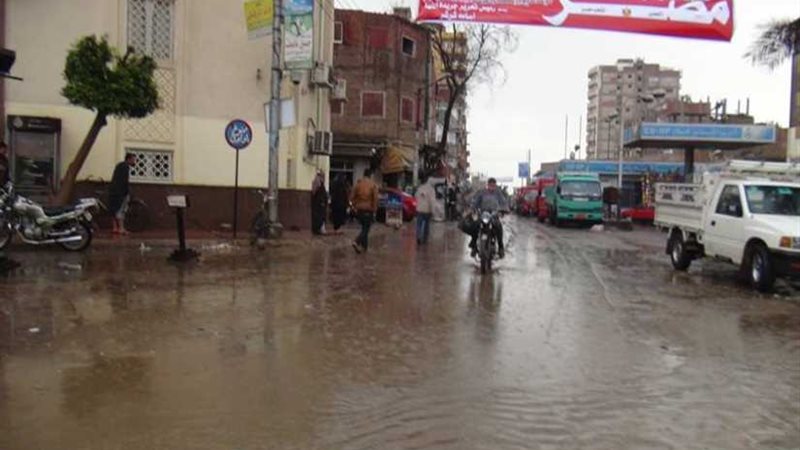 هطول أمطار على مدن