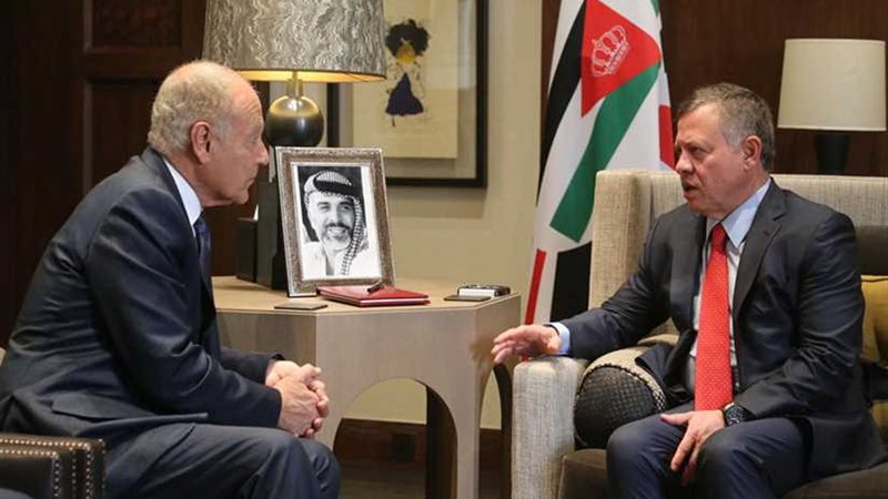 أبو الغيط يعزي العاهل