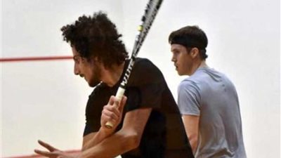 مازن هشام يتأهل للدور الثالث ببطولة قطر كلاسيك للاسكواش