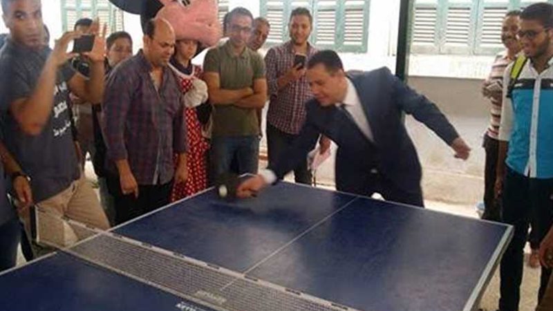 مباراة تنس طاولة