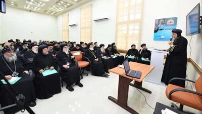 اجتماع قداسة البابا تواضروس الثاني بمسؤولي الإكليريكيات بالإسكندرية..