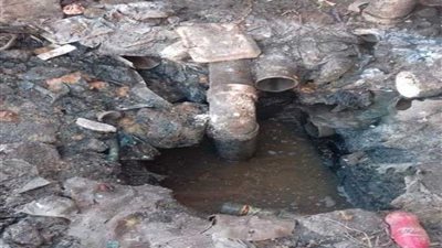 مياه القناه تنهي تطهير منطقة الزهور ببورسعيد