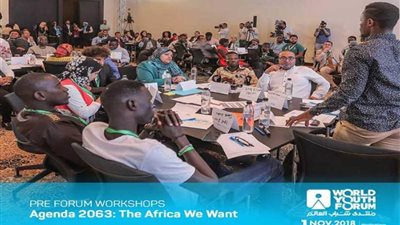 بالصور.. تواصل ورش منتدى شباب العالم.. ورؤية للتنمية في إفريقيا حتى 2063