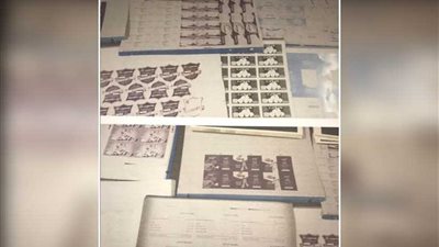 ضبط صاحب مطبعة يقلد العلامات التجارية في السلام