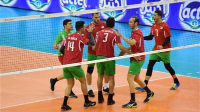 الجزائر تفوز على فلسطين 3/0 في البطولة العربية للطائرة