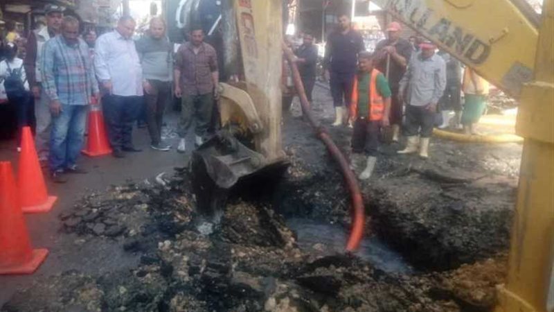 فور كسر ماسورة مياه