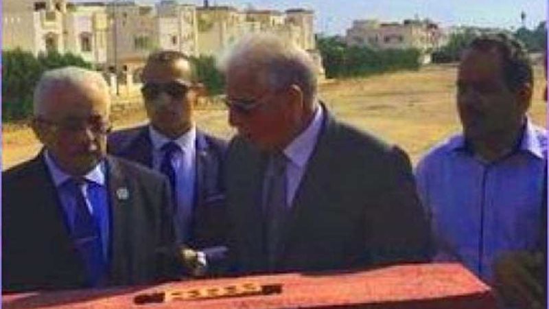 وضع حجر أساس المدرسة