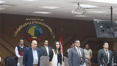 محافظ البحيرة يشهد جلسة برلمان الطلائع بديوان عام المحافظة