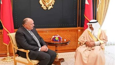 وزير الخارجية يلتقي رئيس الوزراء البحريني بالمنامة