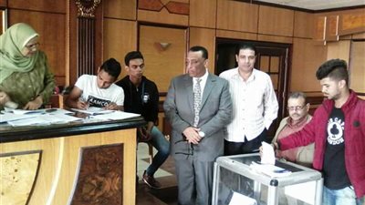 بدء عملية التصويت بانتخابات اتحاد طلاب اداب طنطا