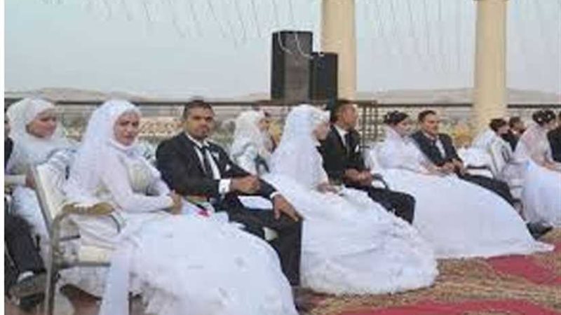 زفاف جماعي لـ40 عريسا