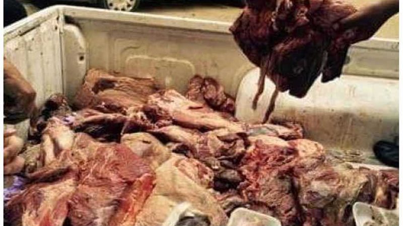 إعدام 85 كيلو لحوم