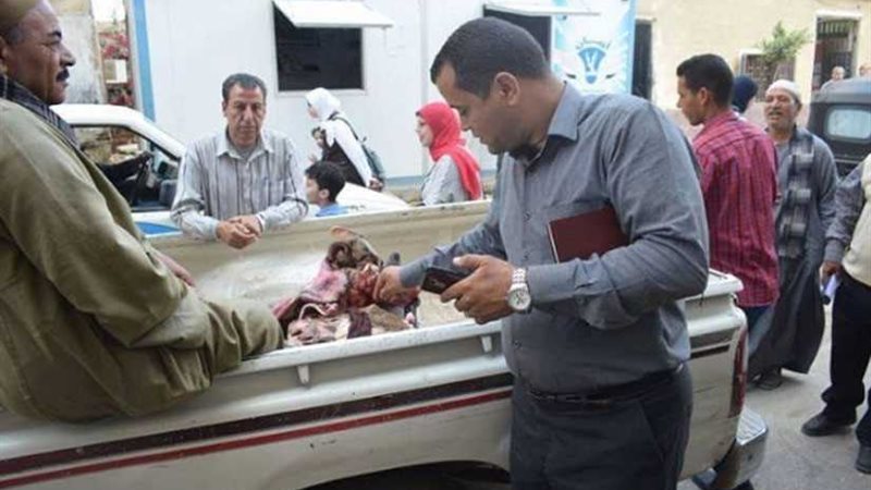 ضبط كميات من اللحوم