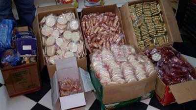 ضبط 200 طن حلوى فاسدة ومجهولة المصدر في القاهرة