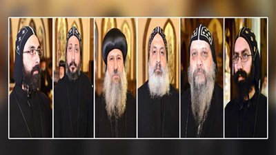 البابا تواضروس يترأس صلوات رسامة 5 أساقفة جدد وتجليس أسقفين بالكاتدرائية..تعرف عليهم