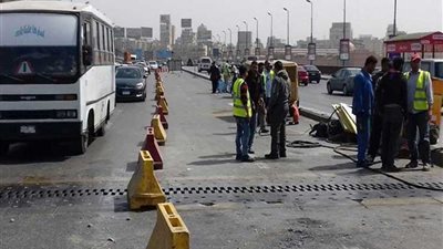 فتح كوبري أكتوبر بعد انتهاء أعمال الصيانة