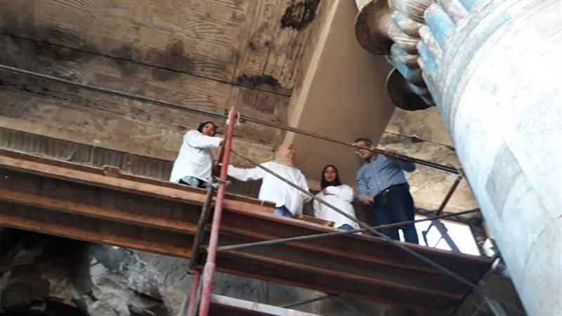 وزير الآثار يتفقد