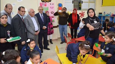 الغضبان يتفقد المدرسة الرسمية الدولية ببورسعيد