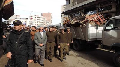 رفع وإزالة 3838 إشغال طريق في حملة مكبرة بالبحيرة