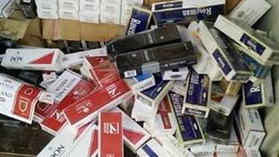 ضبط 1280 علبة سجائر مجهولة المصدر بالبحيرة