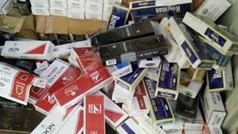 ضبط 1280 علبة سجائر