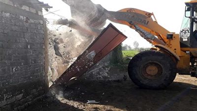 إزالة 5 آلاف حالة تعد على الأراضي الزراعية بالدقهلية