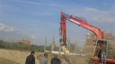 إزالة 24 ألف متر تعدٍ على الأراضي الزراعية بالخانكة (صور)‎