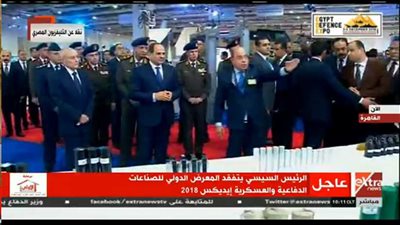 جولة تفقدية للرئيس السيسي داخل معرض 