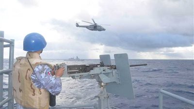 القوات البحرية تنفذ تدريبات مشتركة مع القوات البحرية البريطانية والإيطالية