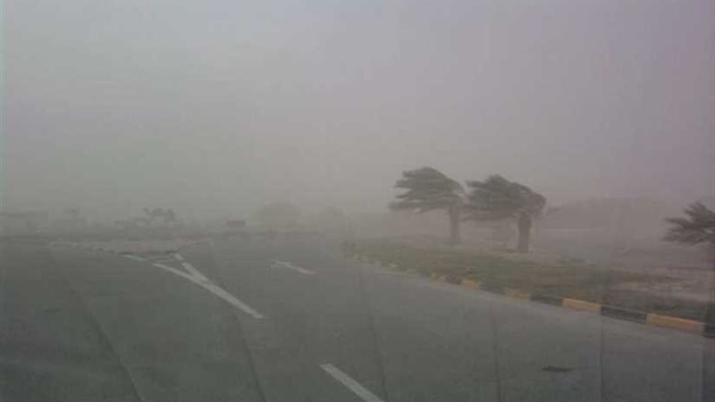 رياح وانخفاض في درجة