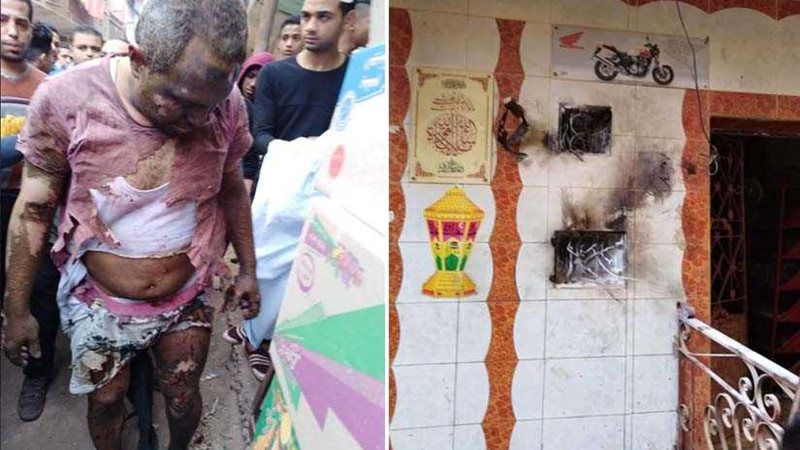 إصابة شخص في انفجار