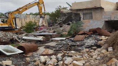 إزالة 3 مبانٍ مخالفة بمدينة برج العرب